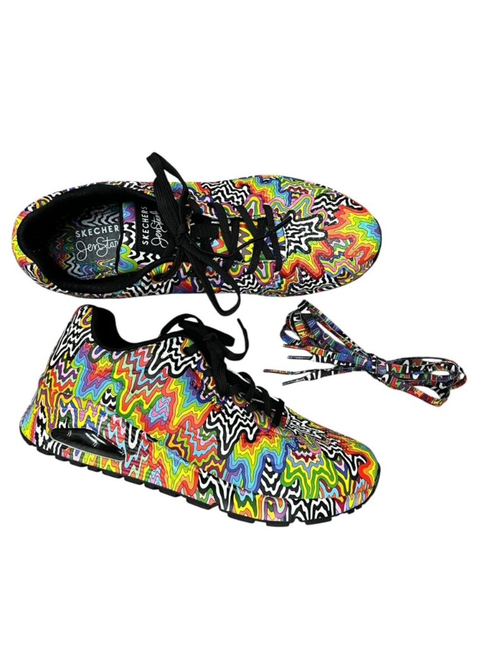 Skechers Jen Stark Collab Uno Infinite Drip Multicolour shoe size 10
